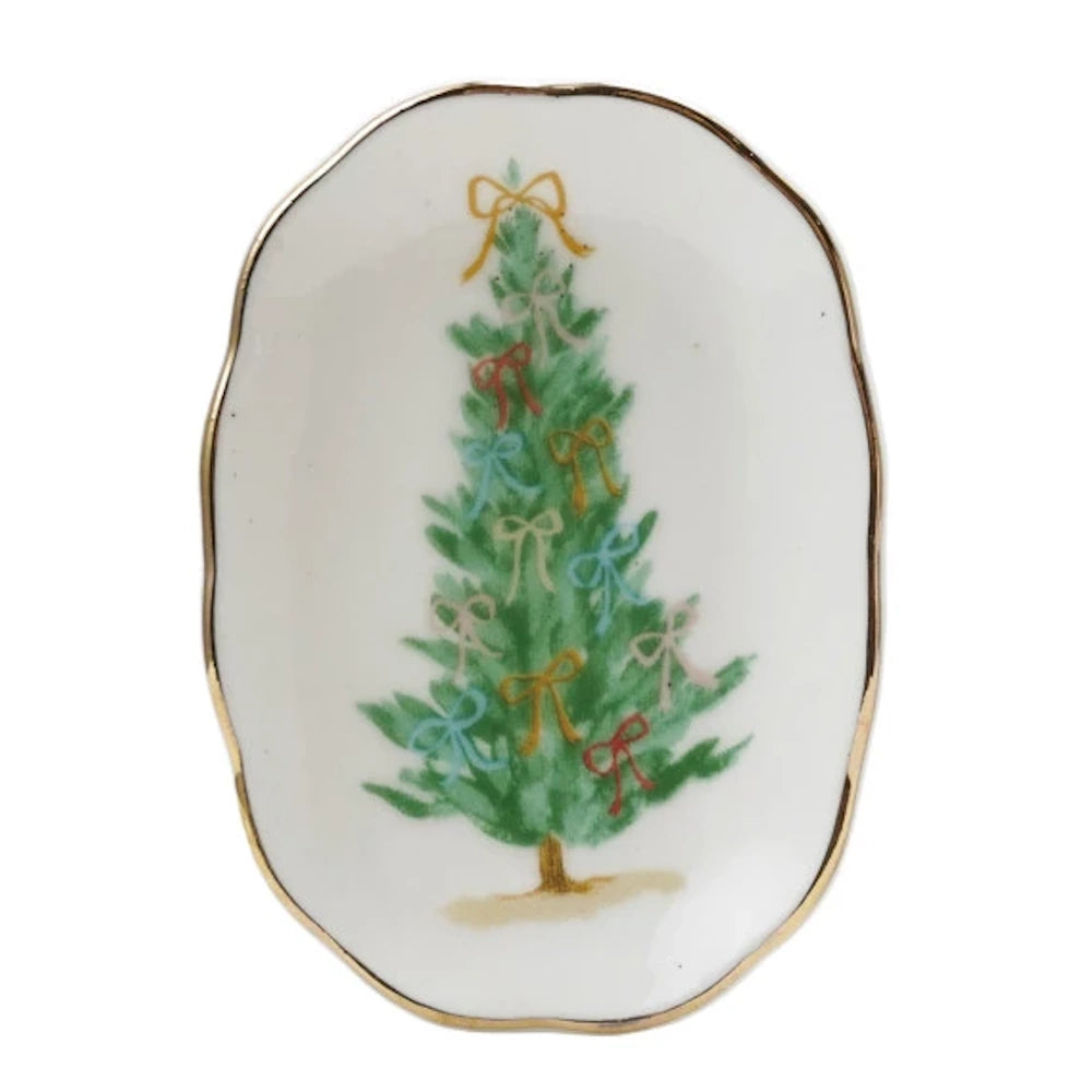 Stoneware Dish with Holiday Image — alternate view 3