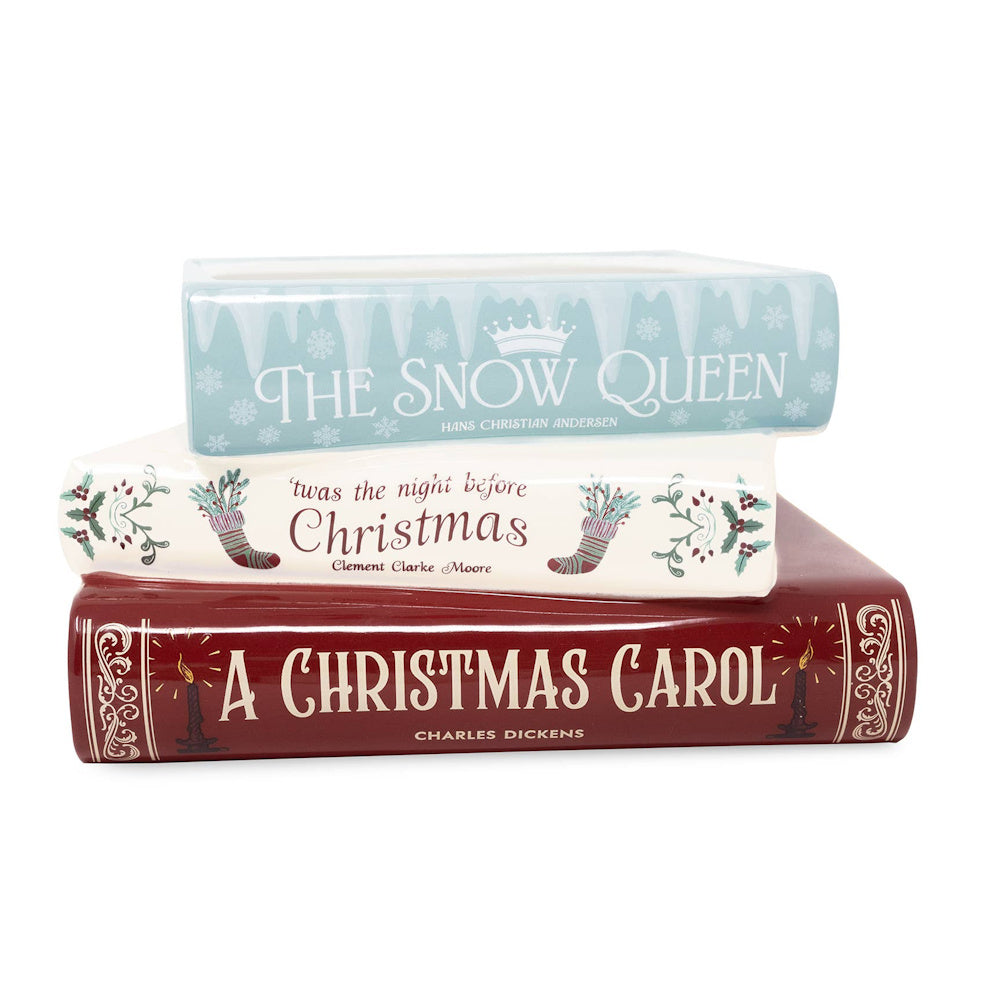 A Christmas Carol Stacked Book Planter — alternate view 2