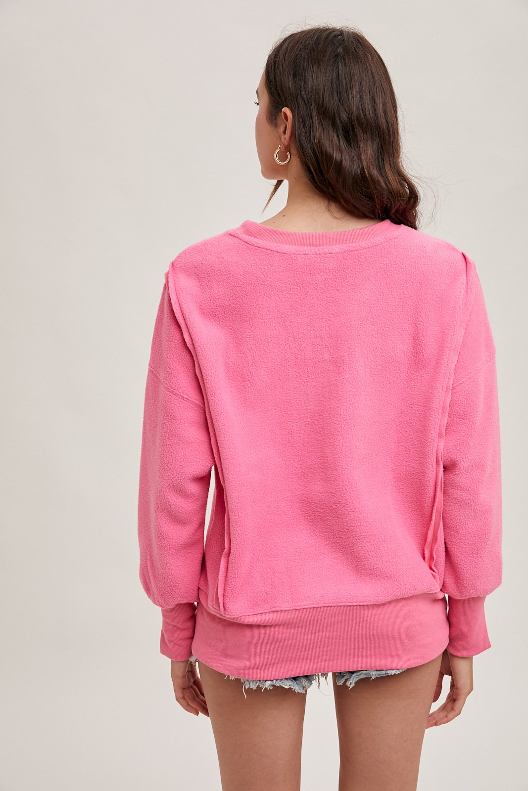Crewneck Teddy Pullover — alternate view 2