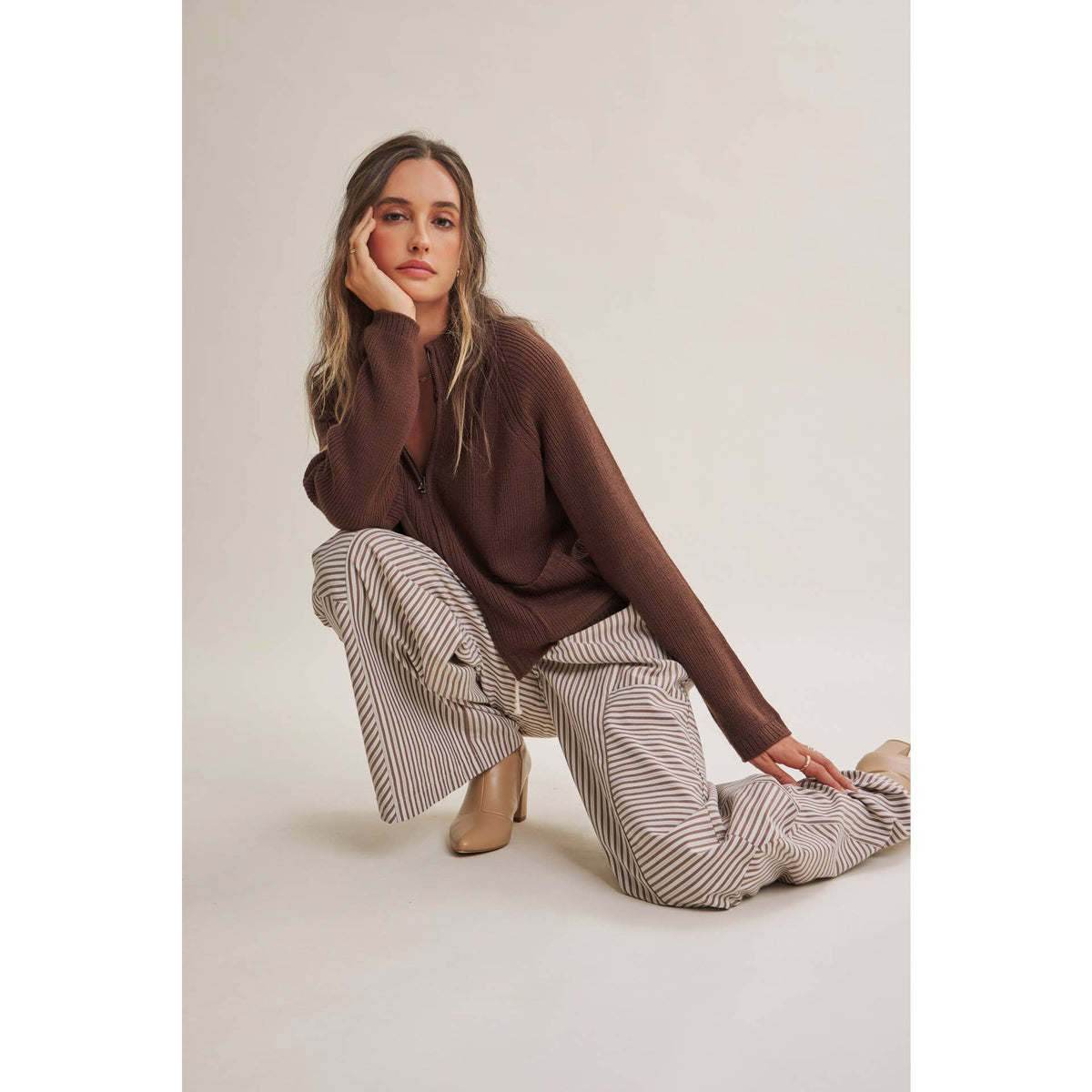 Striped Wide-Leg Pants — alternate view 5