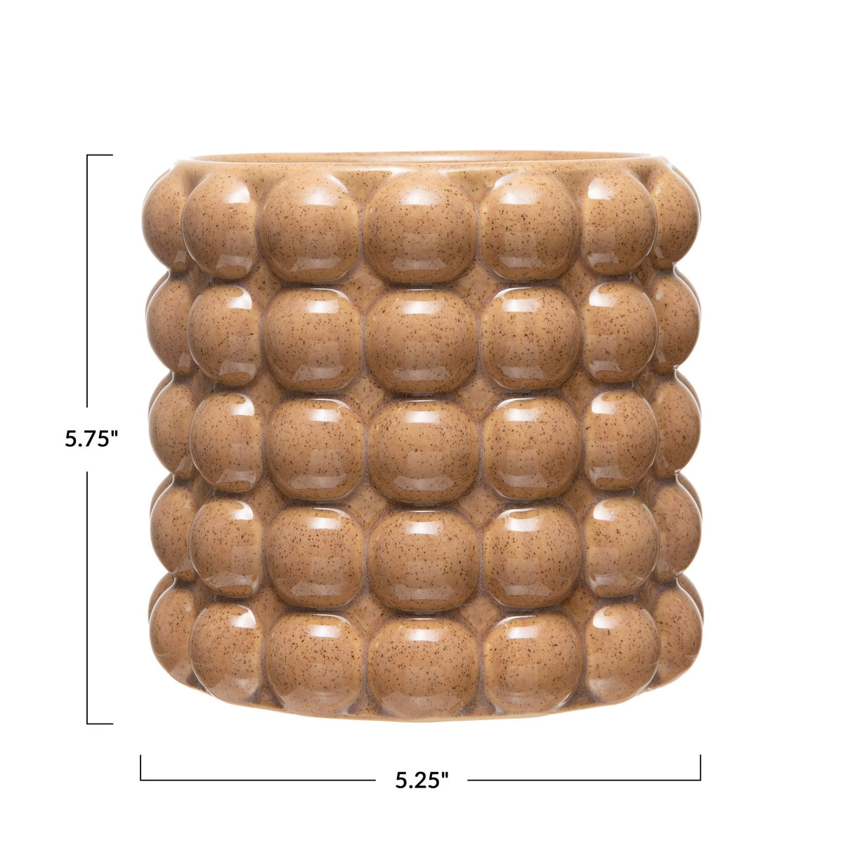Embossed Stoneware Planter — alternate view 2
