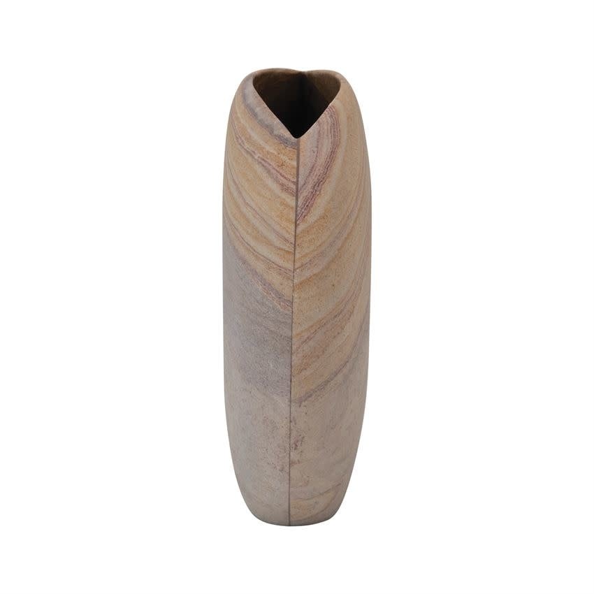 10"L Sandstone Vase, Natural — alternate view 8
