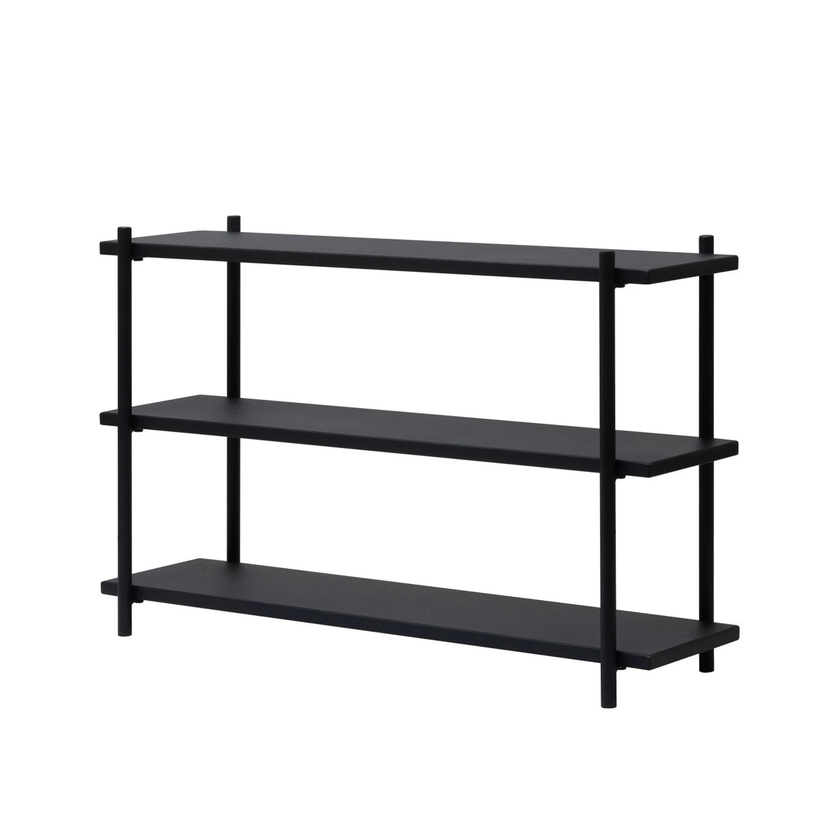 Black Metal 3-Tier Shelf — alternate view 2