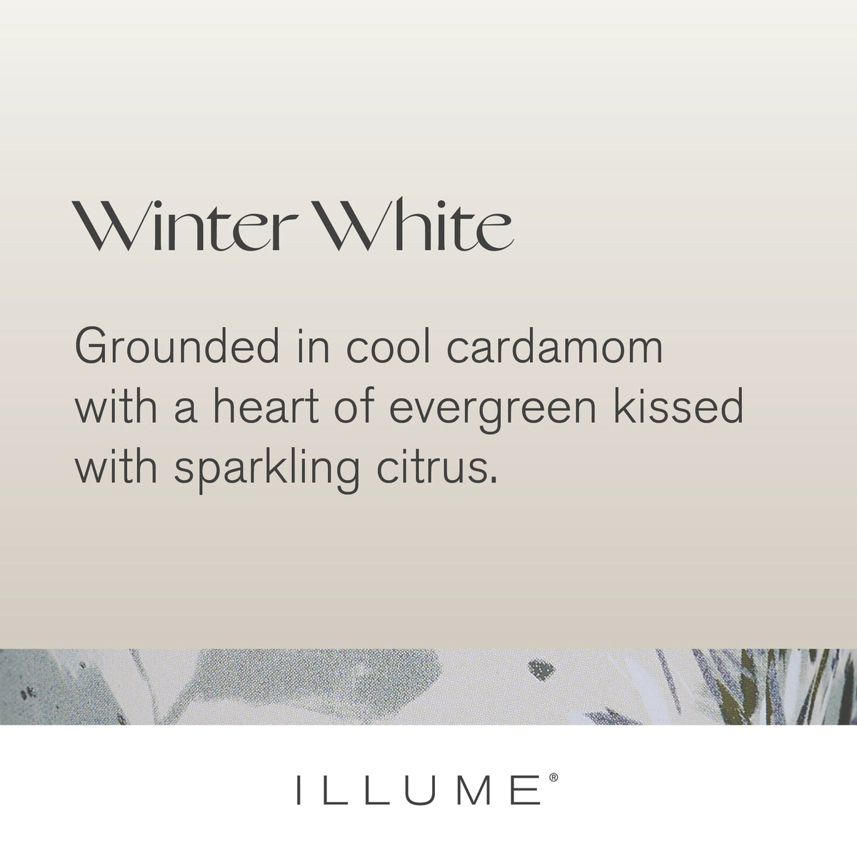 Winter White Small Fragranced Pillar Candle — alternate view 3