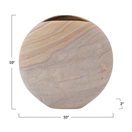 10"L Sandstone Vase, Natural — alternate view 5