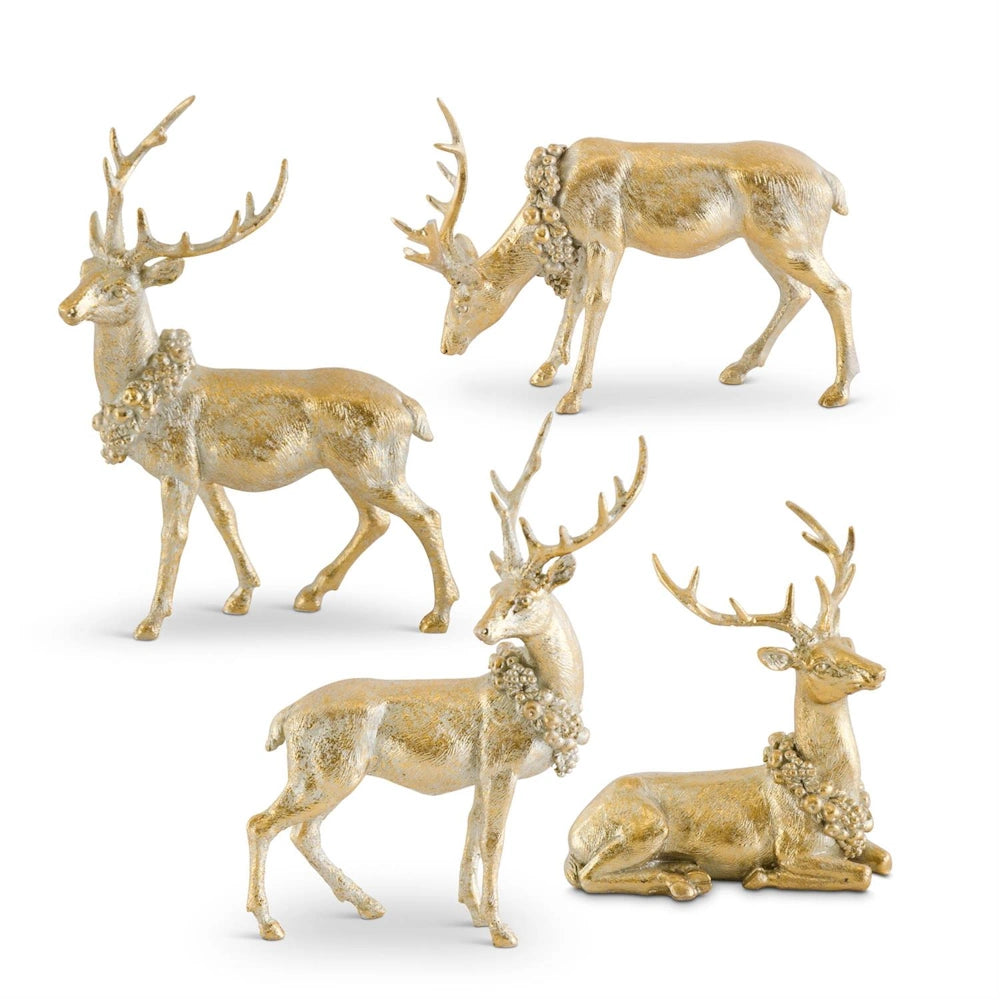 Antique Gold Resin Deer — alternate view 3