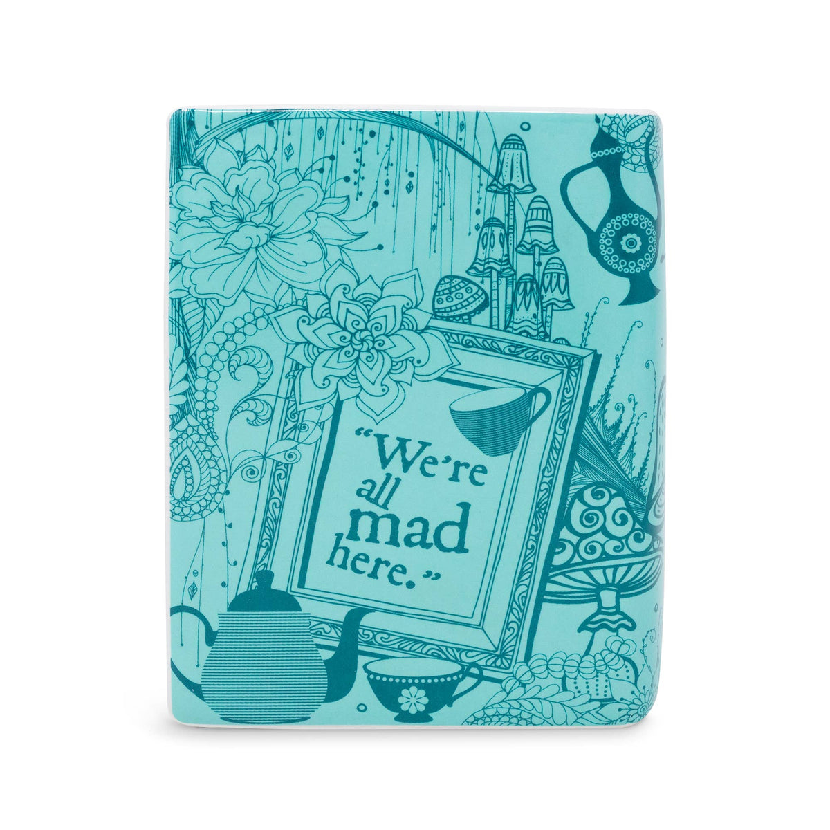 Small Book Vase, Alice in Wonderland - Blue — alternate view 2