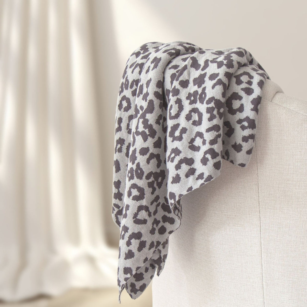Lucia Knit Throw- Charcoal — alternate view 2