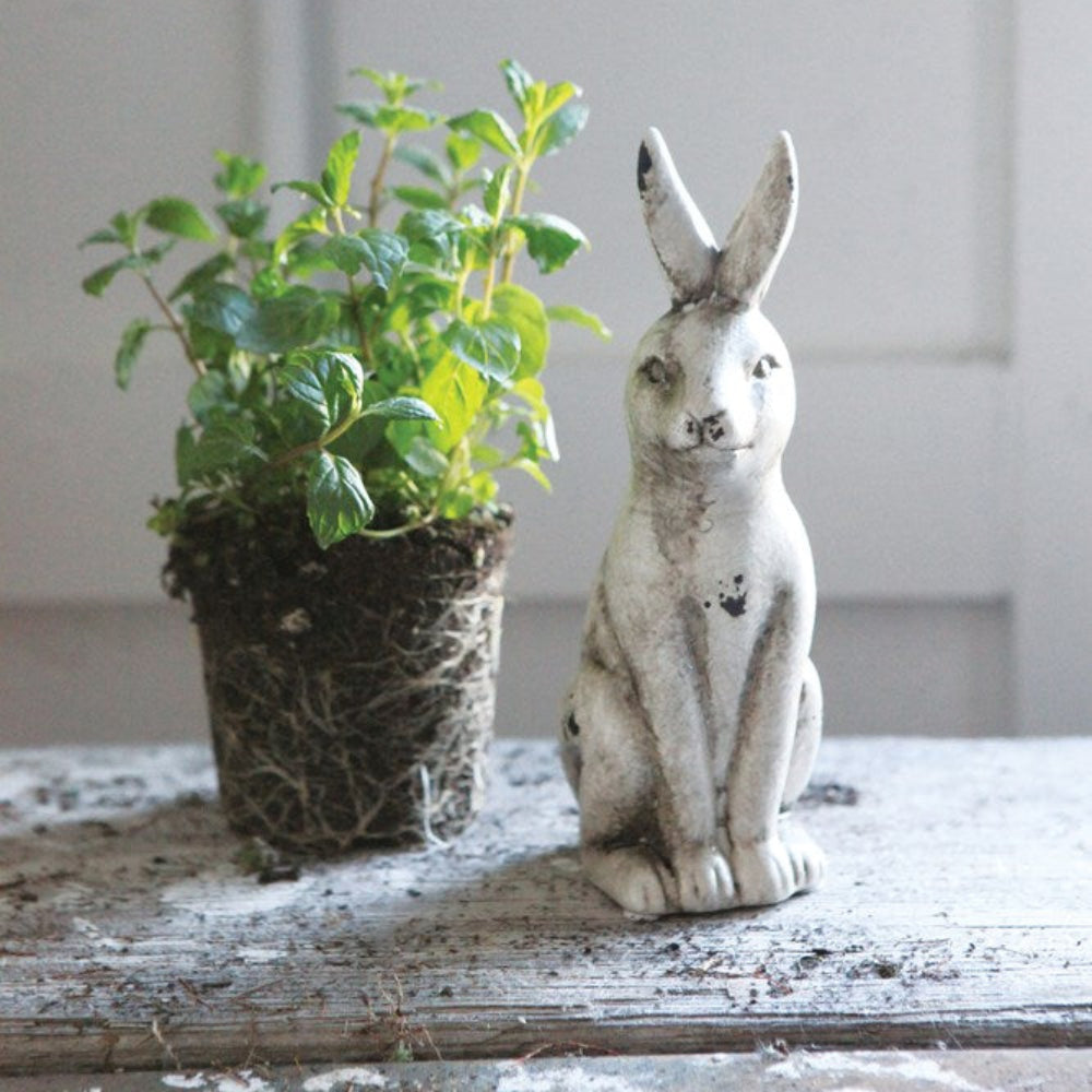 Distressed Ceramic Rabbit