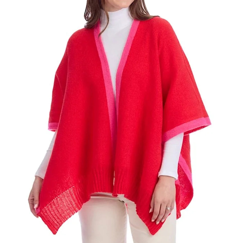 Pink Bringham Reversible Poncho — alternate view 2