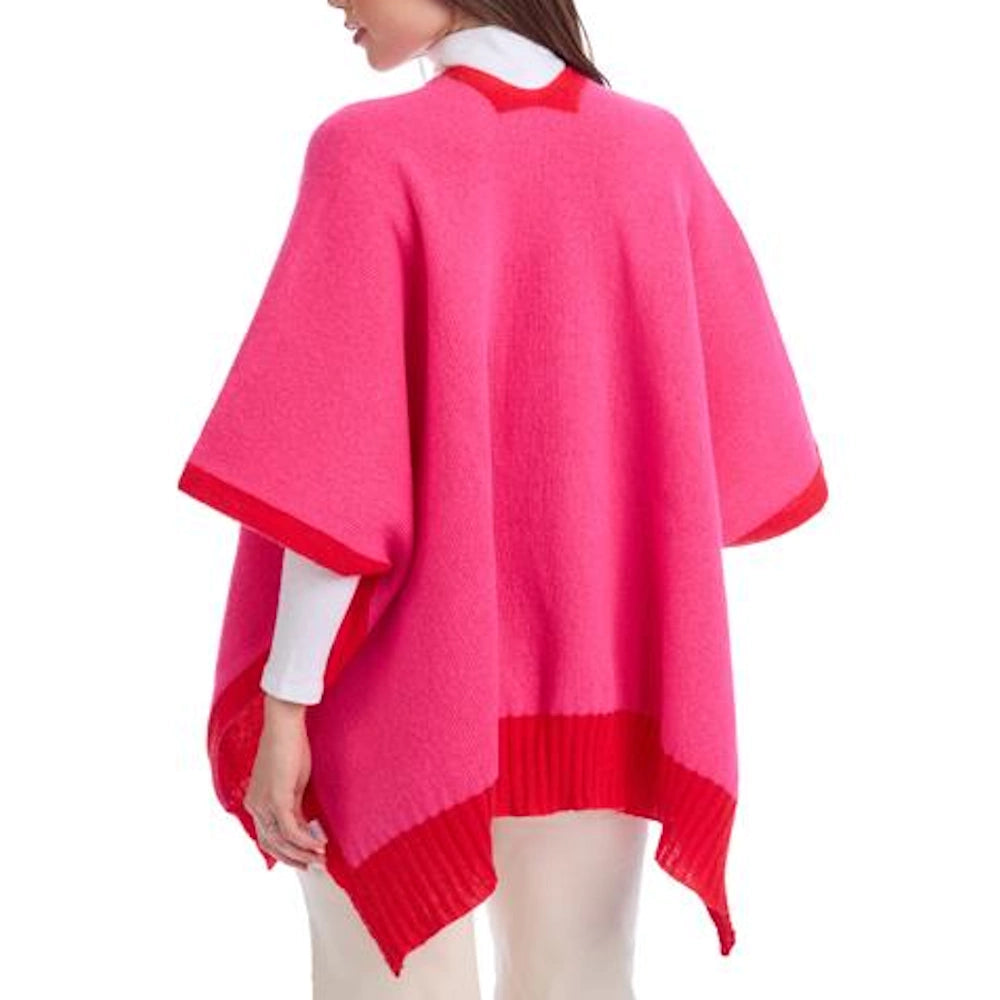 Pink Bringham Reversible Poncho — alternate view 3