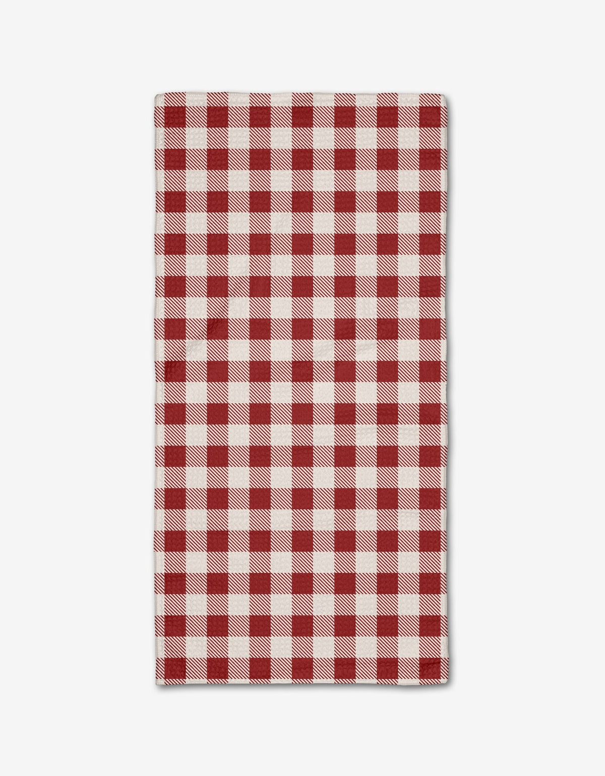Christmas Gingham Red Bar Towel