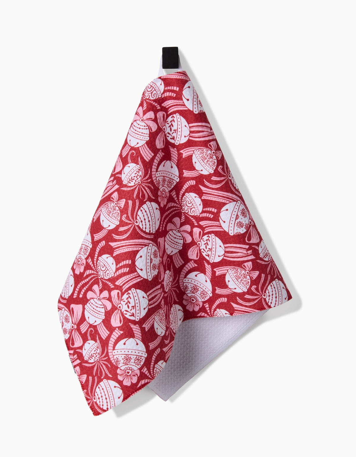 Holiday Bells Bows Bar Towel