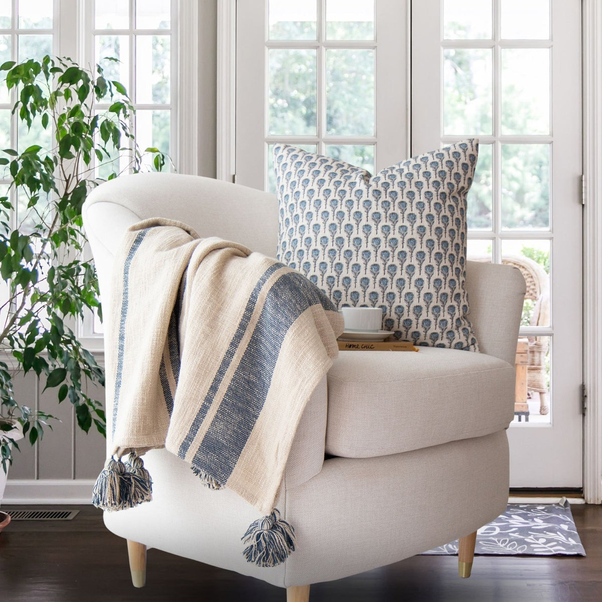 Rebecca's Grainsack Throw- Oatmeal — alternate view 4
