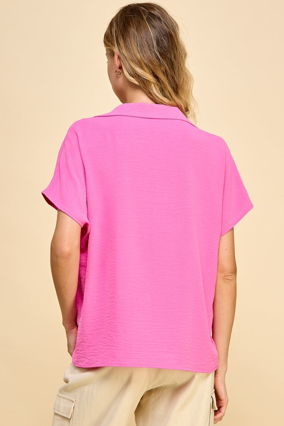 Solid Basic Shirt Red Large — alternate view 9