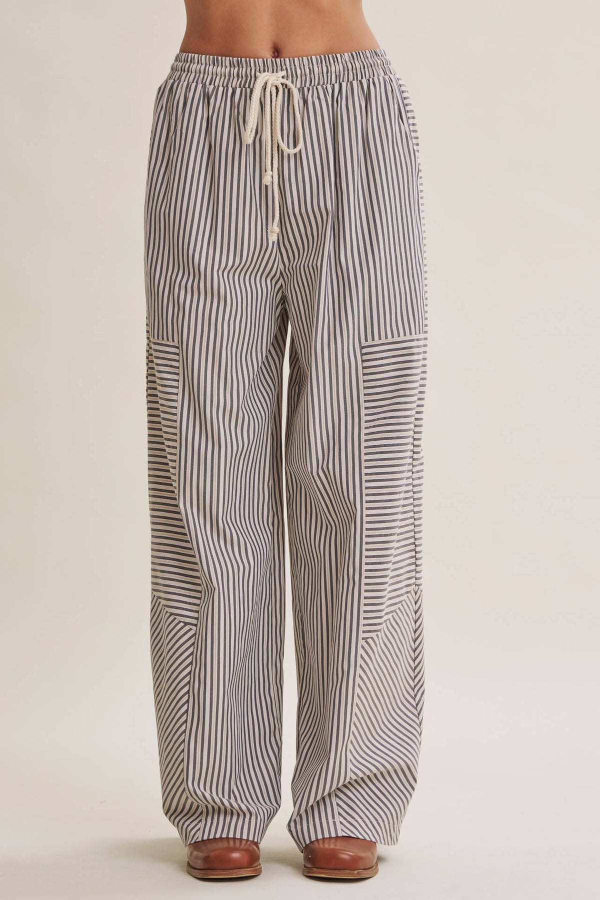 Striped Wide-Leg Pants — alternate view 17