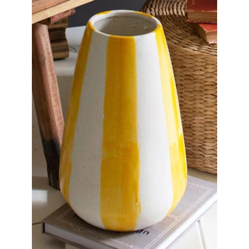 Ceramic Colored Striped Vase — alternate view 11