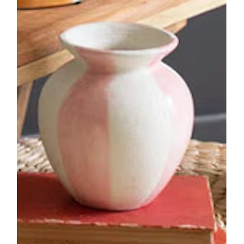Ceramic Colored Striped Vase — alternate view 7