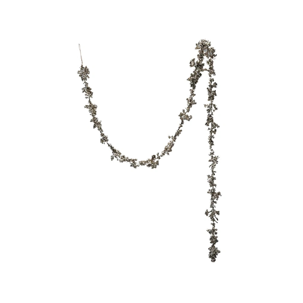 Champagne Finish Foam & Glitter Ball Garland — alternate view 2