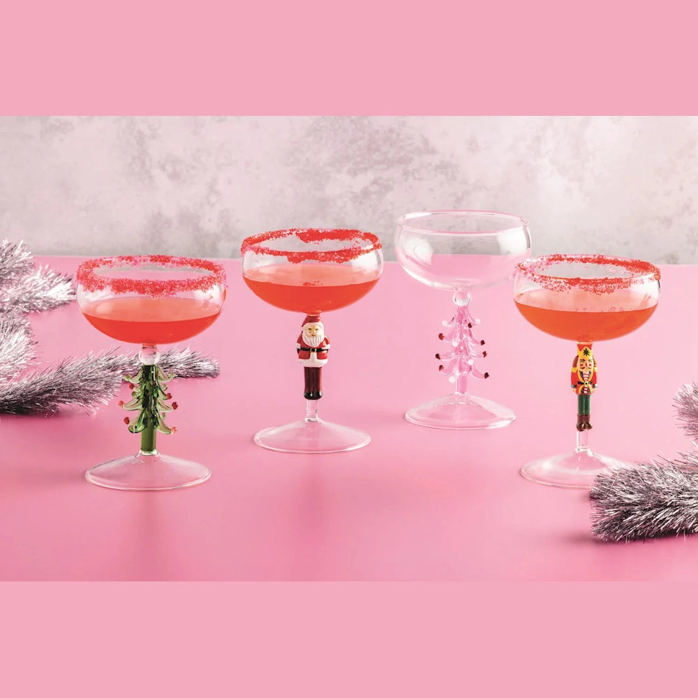 Christmas Coupe Glass