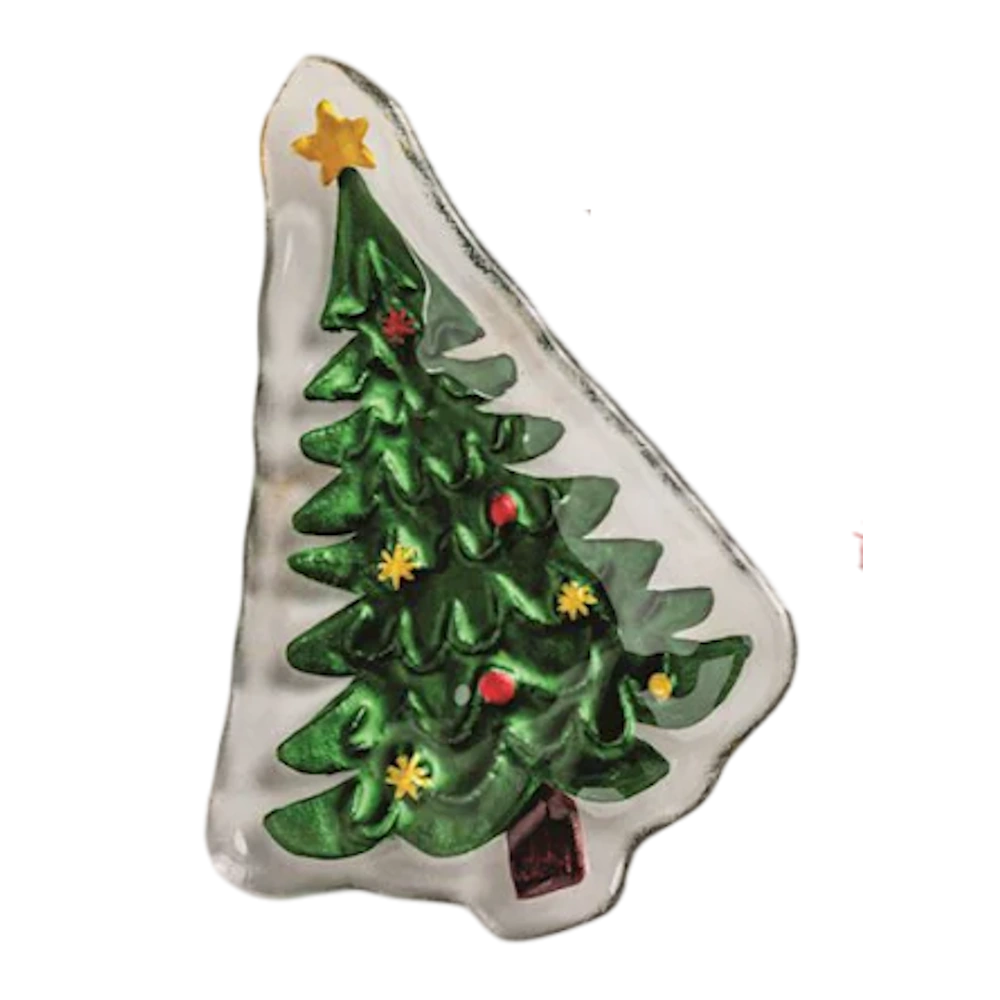 Christmas Glass Tidbit Plates — alternate view 5