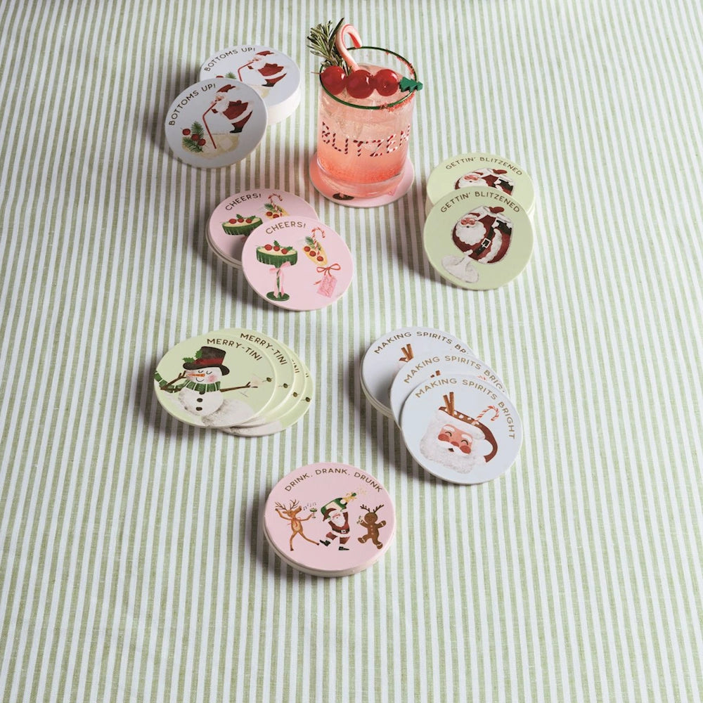 Christmas Paper Coaster Set