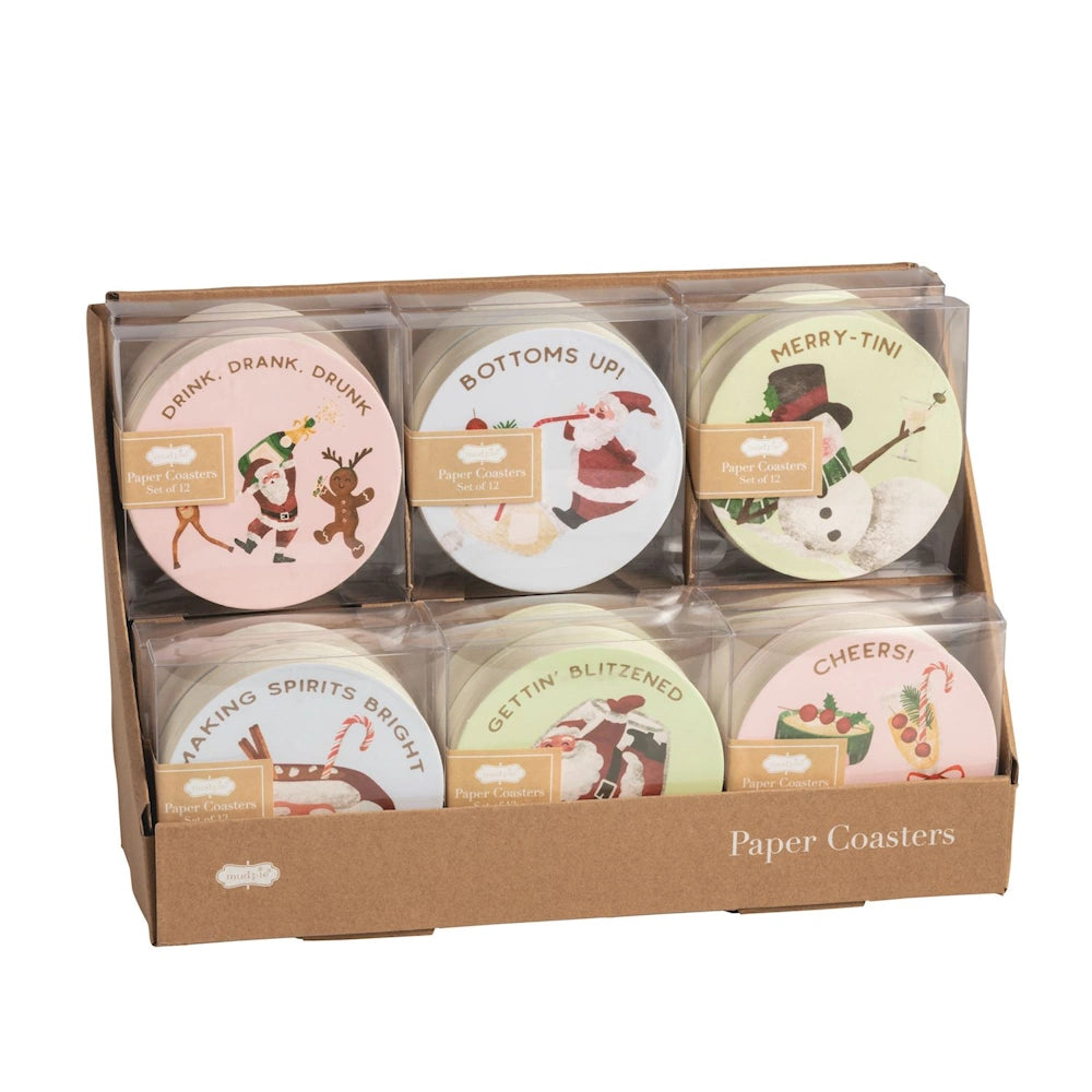 Christmas Paper Coaster Set — alternate view 2