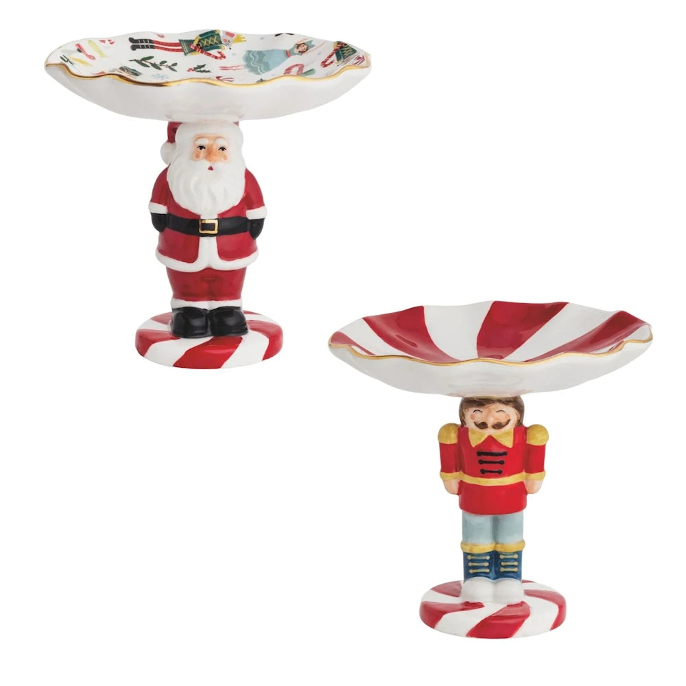 Christmas Pedestal Candy Dish — alternate view 2