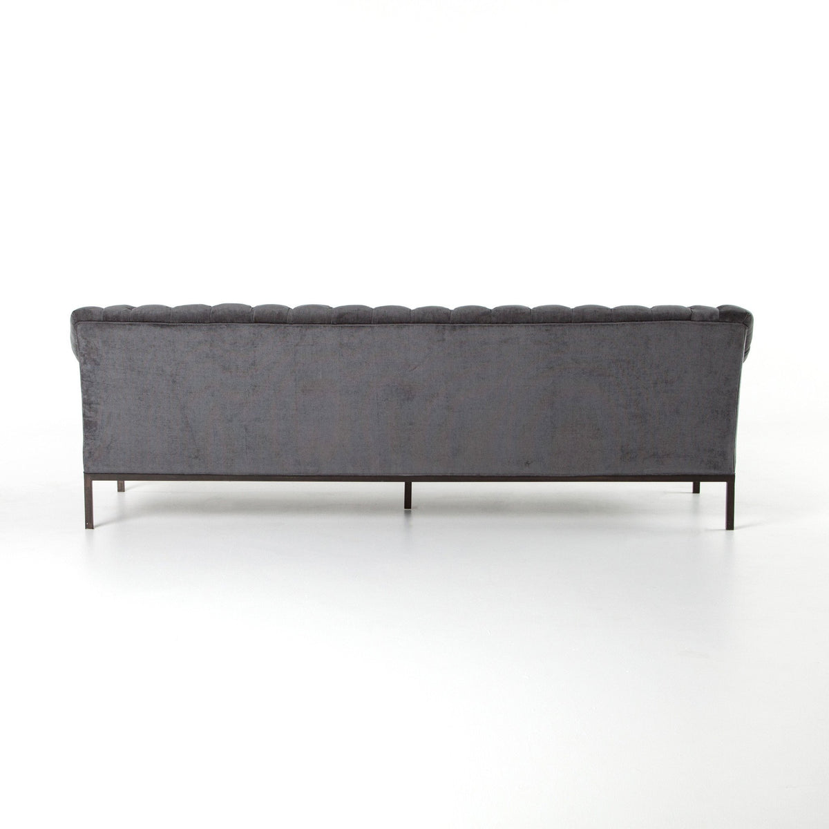 Damon 94" Sofa - Charcoal Worn Velvet — alternate view 3