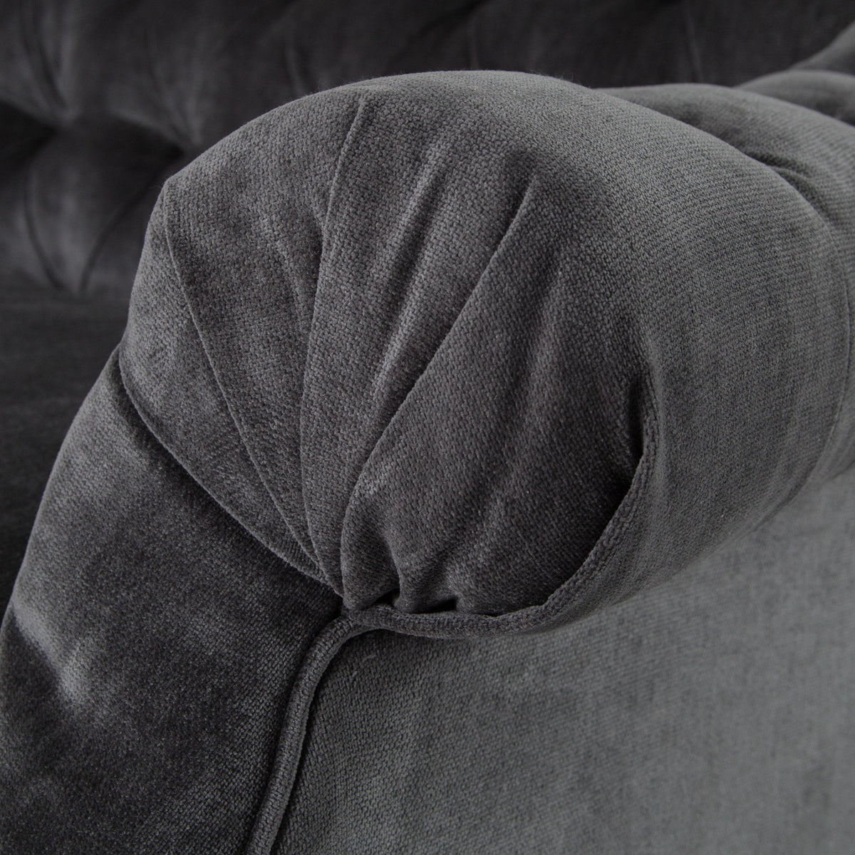 Damon 94" Sofa - Charcoal Worn Velvet — alternate view 5