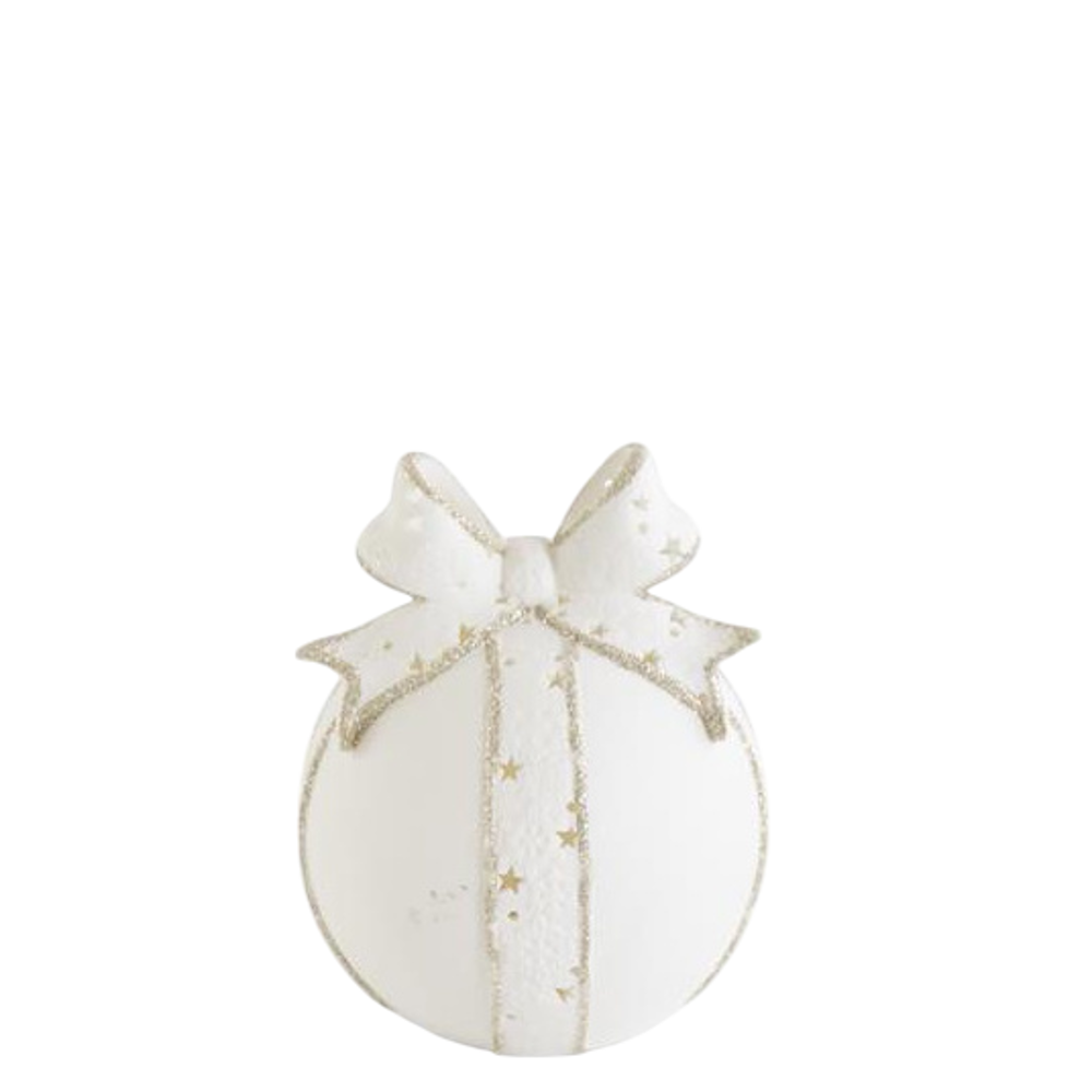 Cutout White Porcelain LED Tabletop Ornaments — alternate view 3