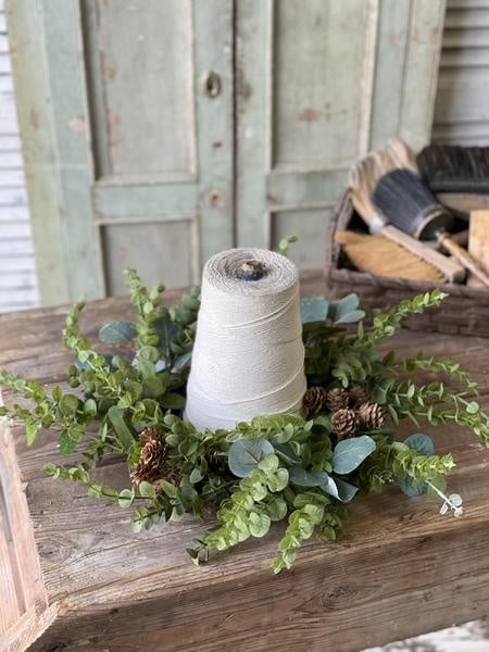 Cascading Eucalyptus Candle Ring — alternate view 2