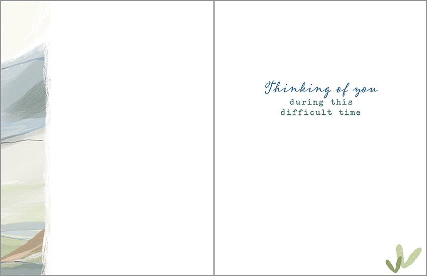 Sympathy Greeting Card - Peaceful Landscape — alternate view 2