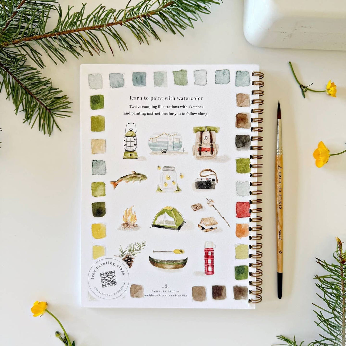 Camping Watercolor Workbook — alternate view 2