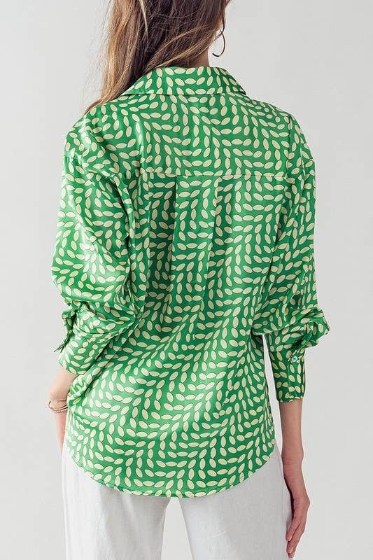 Elsie All Over Printed Button Down Top — alternate view 2