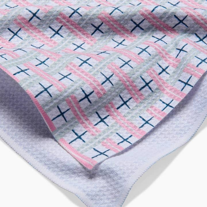 Spring Cottage Plaid Tea Towel — alternate view 3