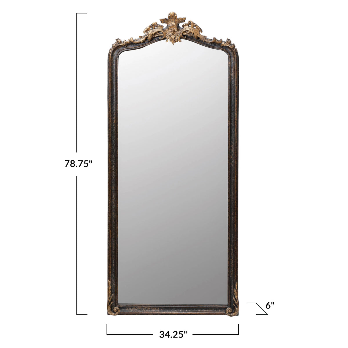 Distressed Framed Wall Mirror — alternate view 6