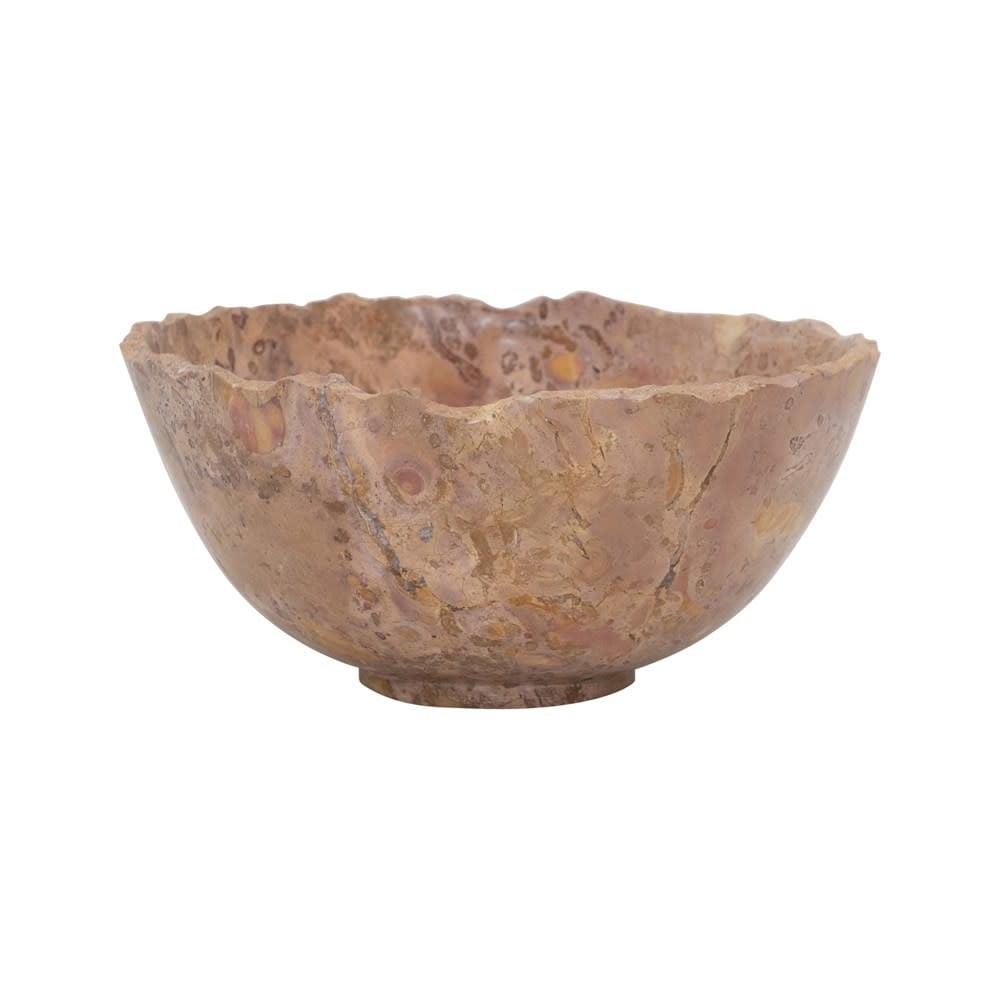 Decorative Marble Bowl with Raw Edge - Each Varies — alternate view 2