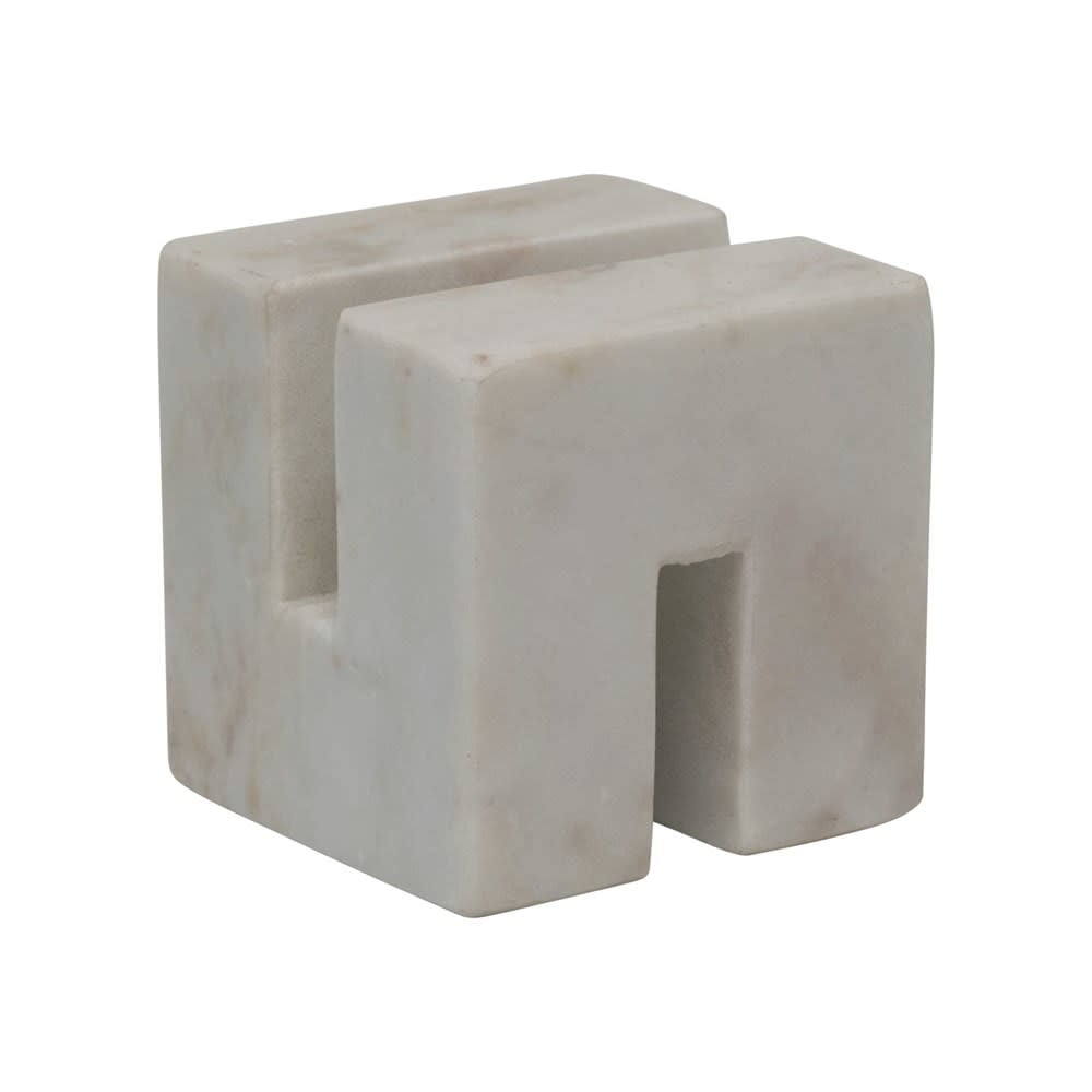 Marble Cookbook Stand, White — alternate view 3