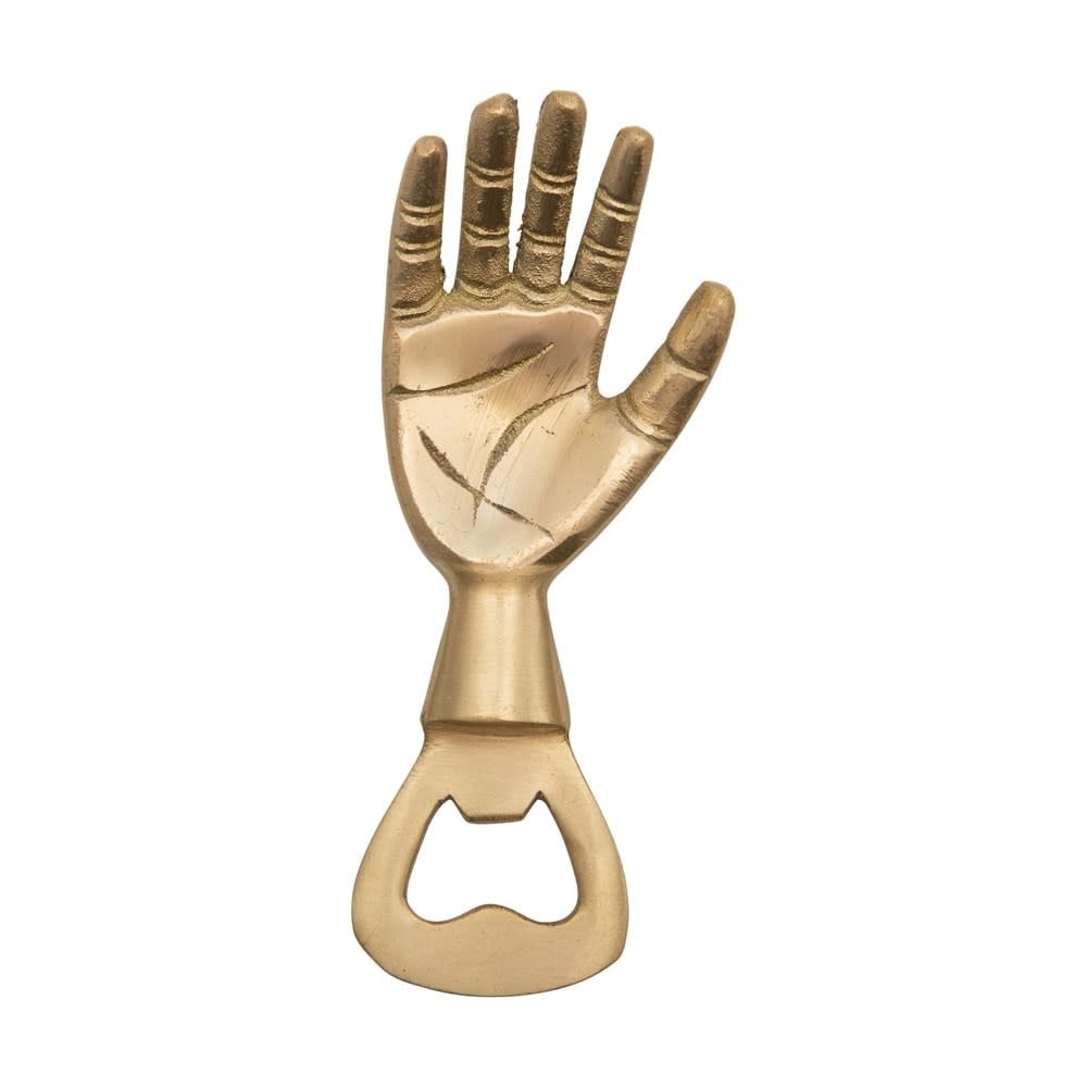 Brass Hand Bottle Opener — alternate view 3