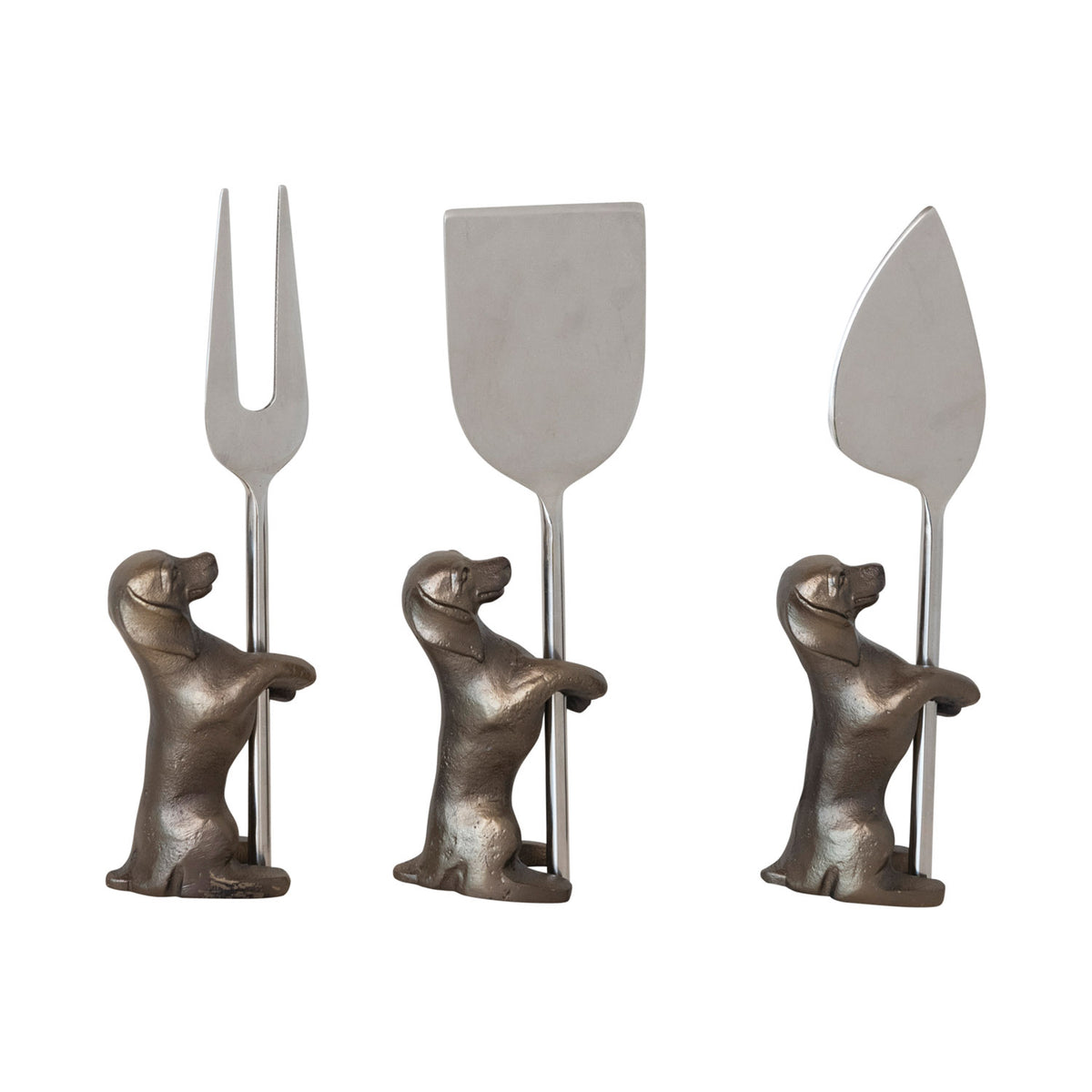 Cheese Knives w/ Dog Stands — alternate view 3