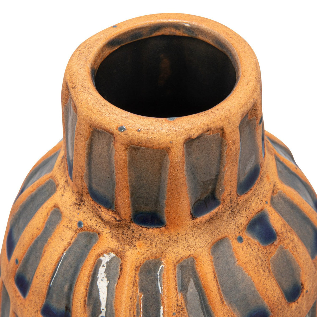 Debossed Terra-cotta Vase — alternate view 2