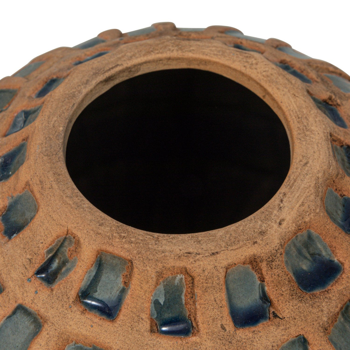 Debossed Terra-cotta Vase & Blue — alternate view 4