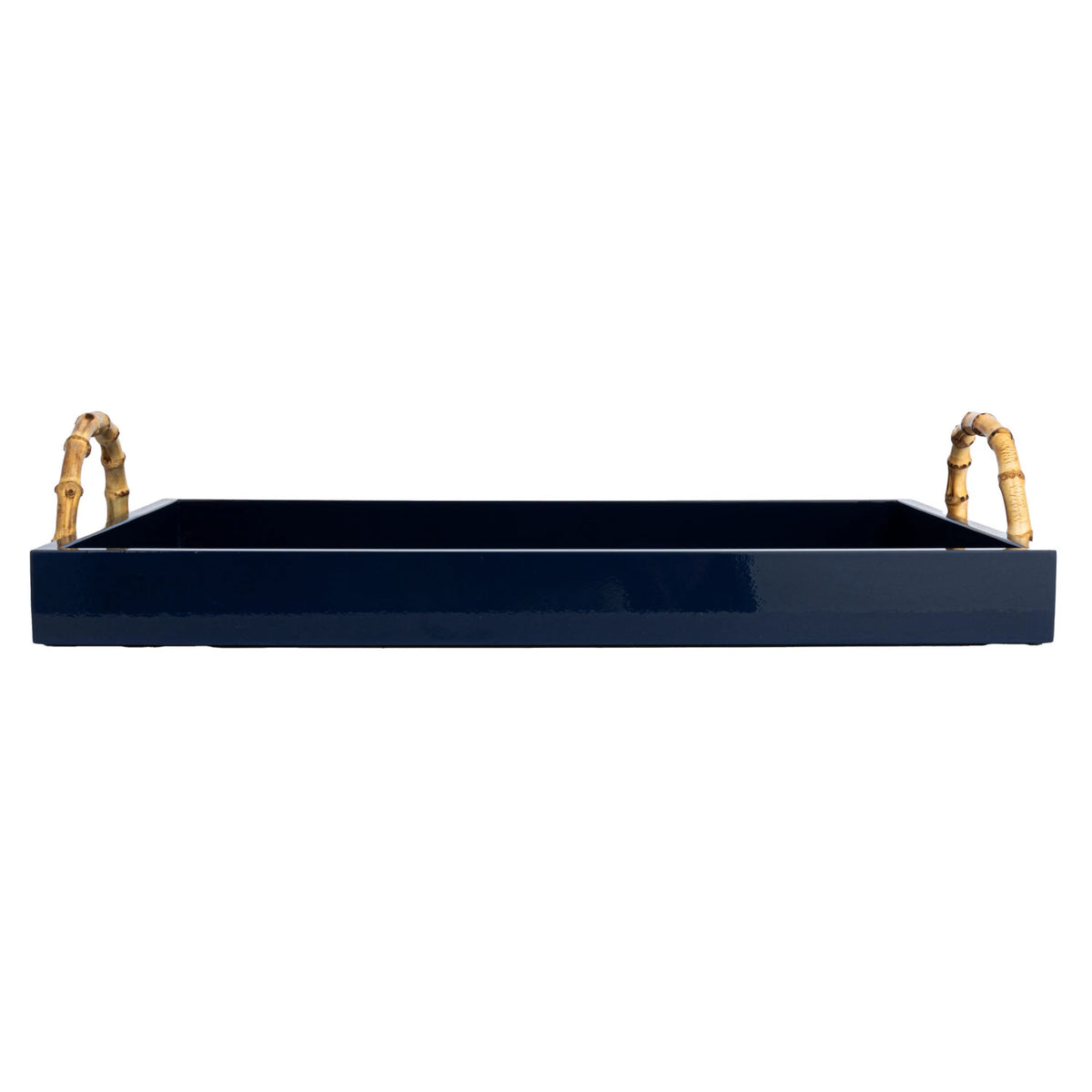 Lacquered Tray With Bamboo Handles — alternate view 3