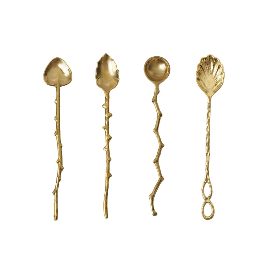 Brass Spoon w Handle, 4 Styles — alternate view 2
