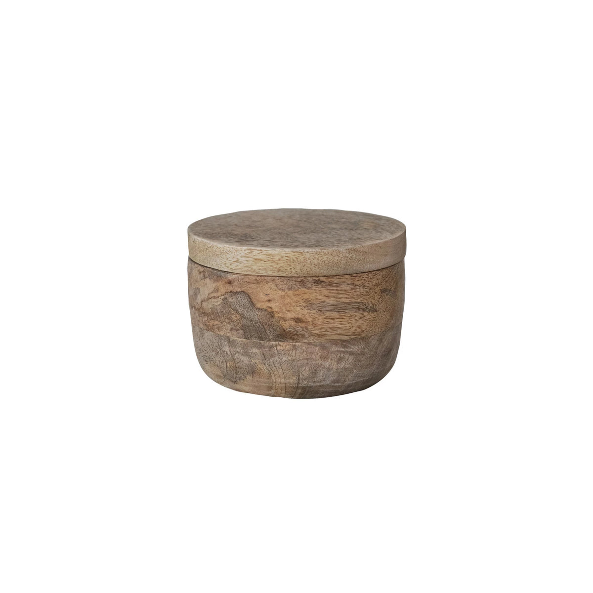 Mango Wood Salt Cellar With  Lid — alternate view 2