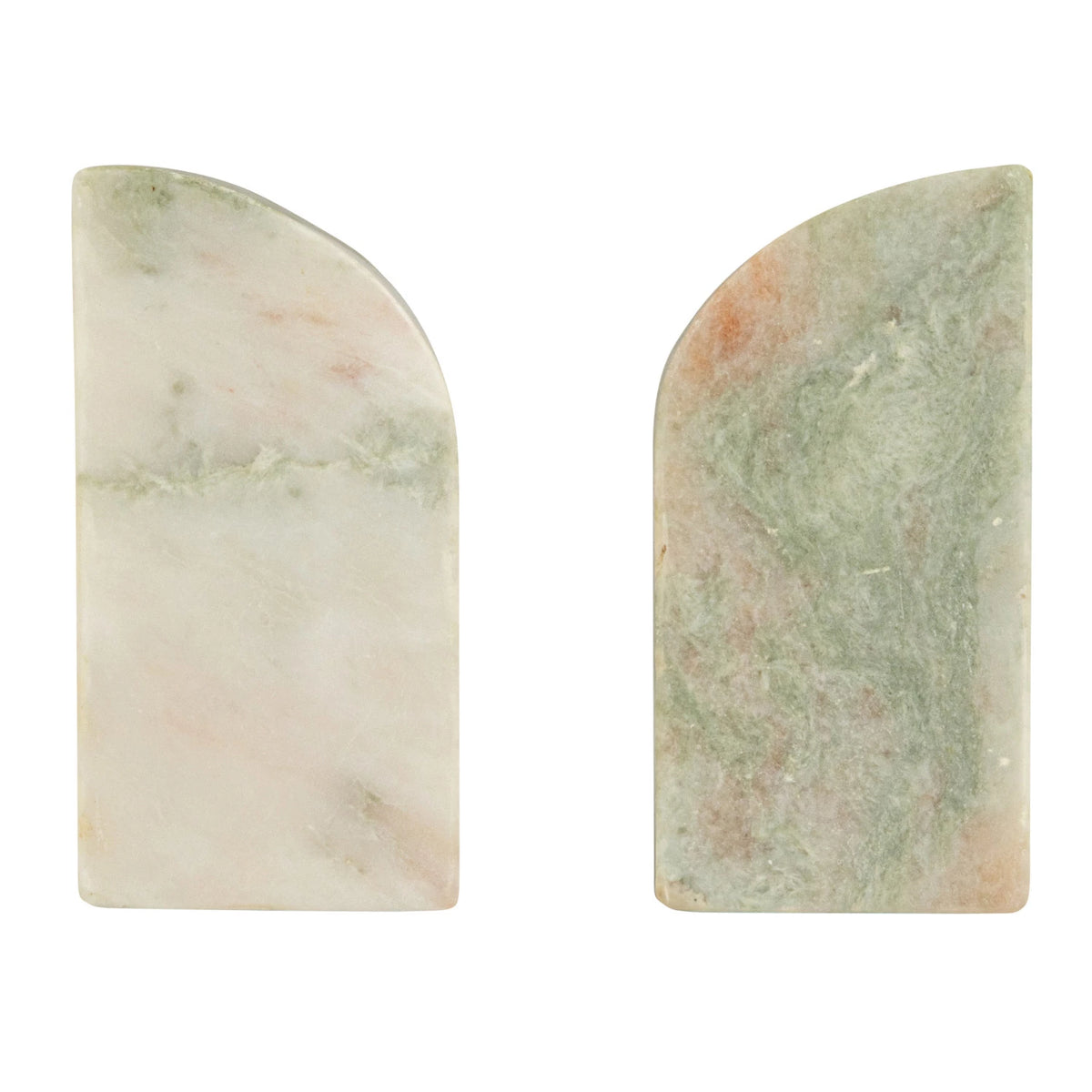Marble Bookend, Green Melange — alternate view 3
