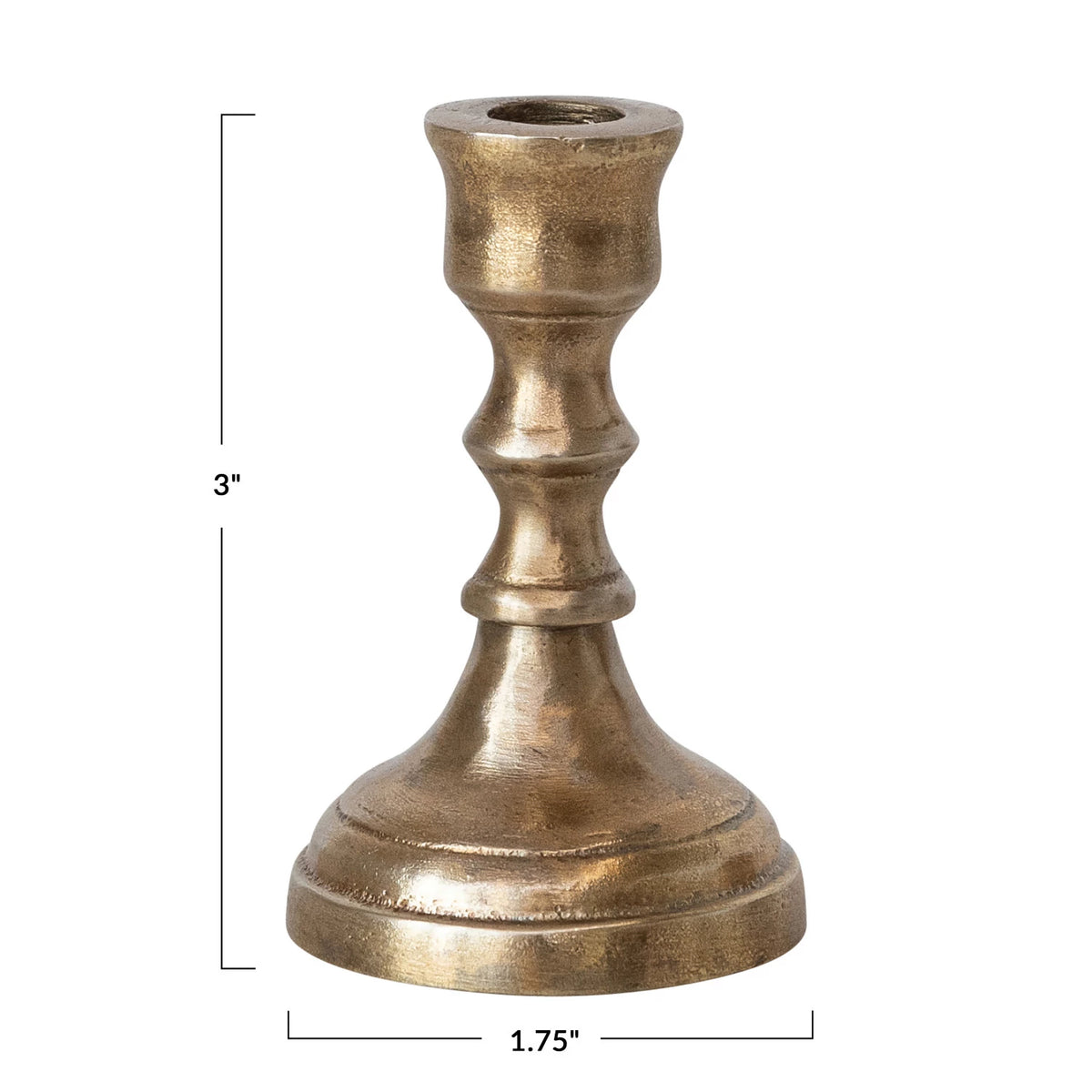 Taper Holder, Antique Brass Finish (Holds 1/2" Taper) — alternate view 3