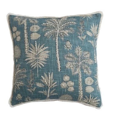 Square Cotton Slub Pillow with Eyelash Fringe — alternate view 3