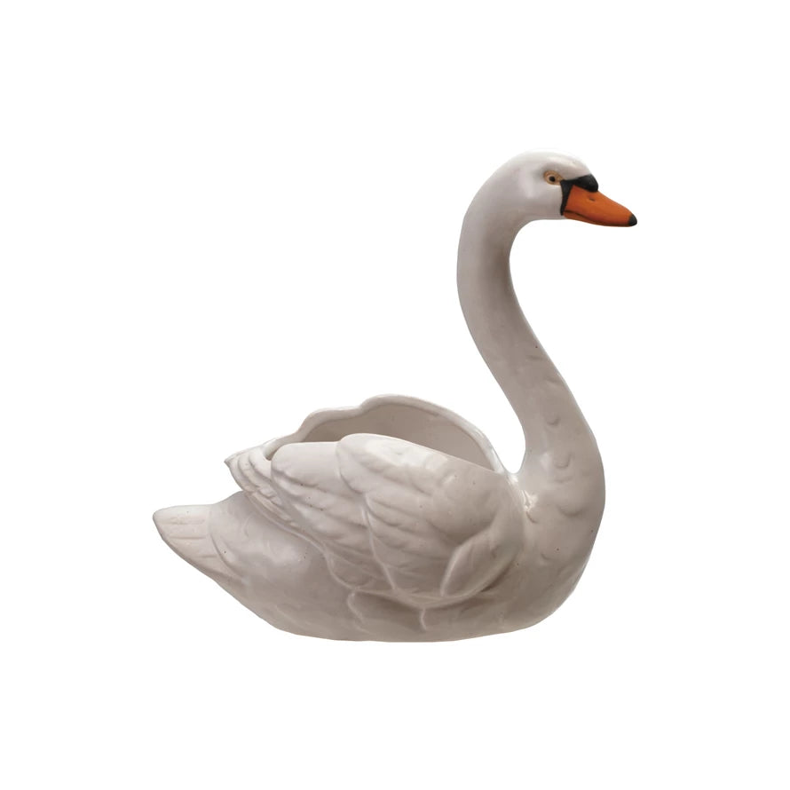 Small Swan Planter — alternate view 2